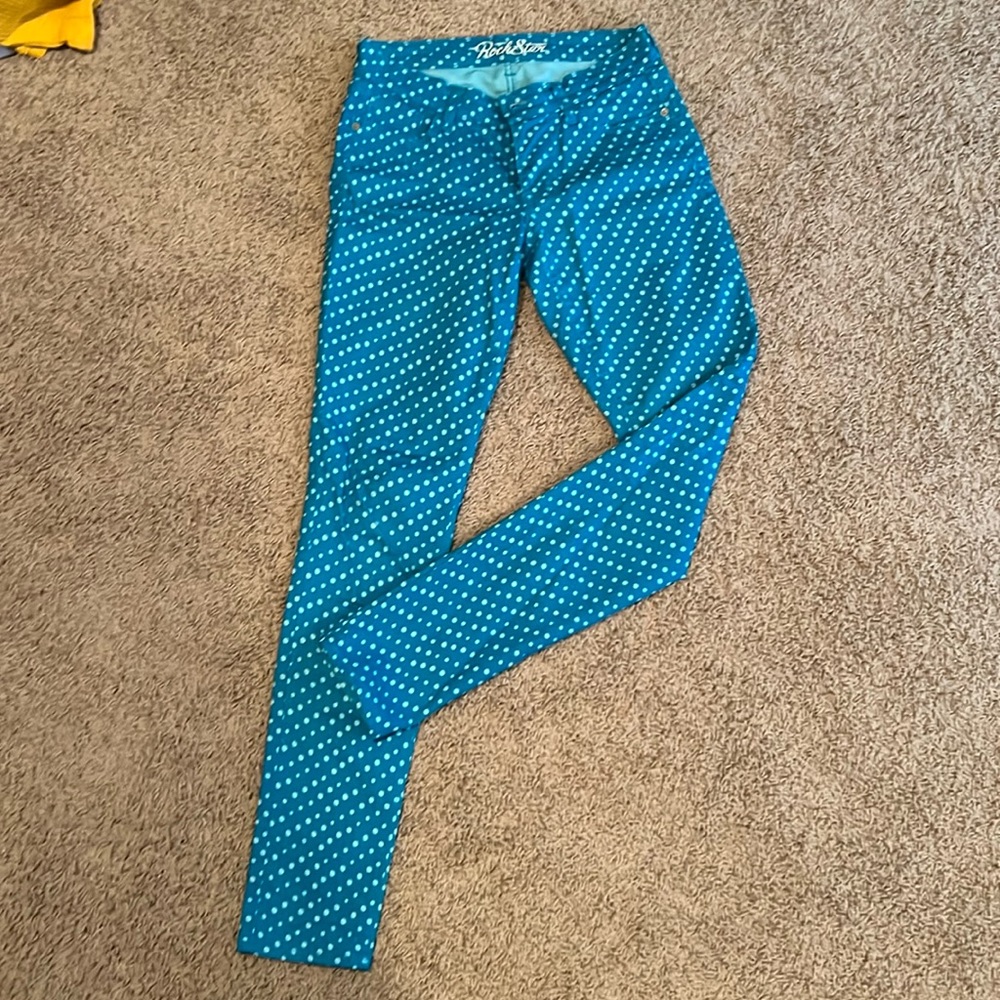Old Navy Rockstar polka dot pants. Size 8T